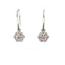 Platinum & 18ct RG Diamond Earrings