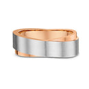 9ct - 2Tone Men Wedding Ring
