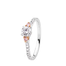 18ct WG & RG Diamond Ring