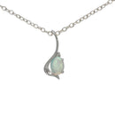 9ct WG Opal Pendant
