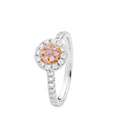 18ct WG & RG Diamond Ring