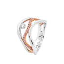 18ct WG & YG Diamond Ring