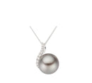 18ct White Gold Tahitian Pearl Pendant