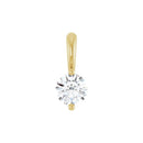 18ct White Gold Lab Diamond Pendant