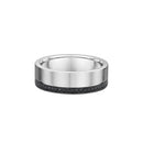 9ct White Gold Diamond Men Wedding Ring