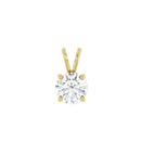 18ct Yellow Gold Lab Diamond Pendant