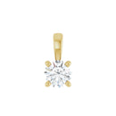 18ct Yellow Gold Lab Diamond Pendant
