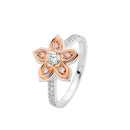 18ct WG & RG Diamond Ring