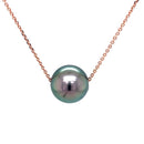 Tahitian Pearl Pendant with 9ct Rose Gold Chain