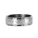 9ct WG & Tantalum Men Wedding Ring