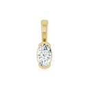 18ct Yellow Gold Lab Diamond Pendant