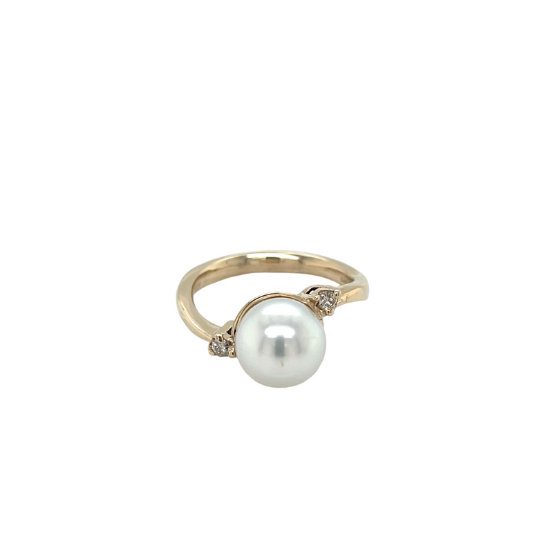 9ct Yellow Gold Australian south sea Pearl Ring