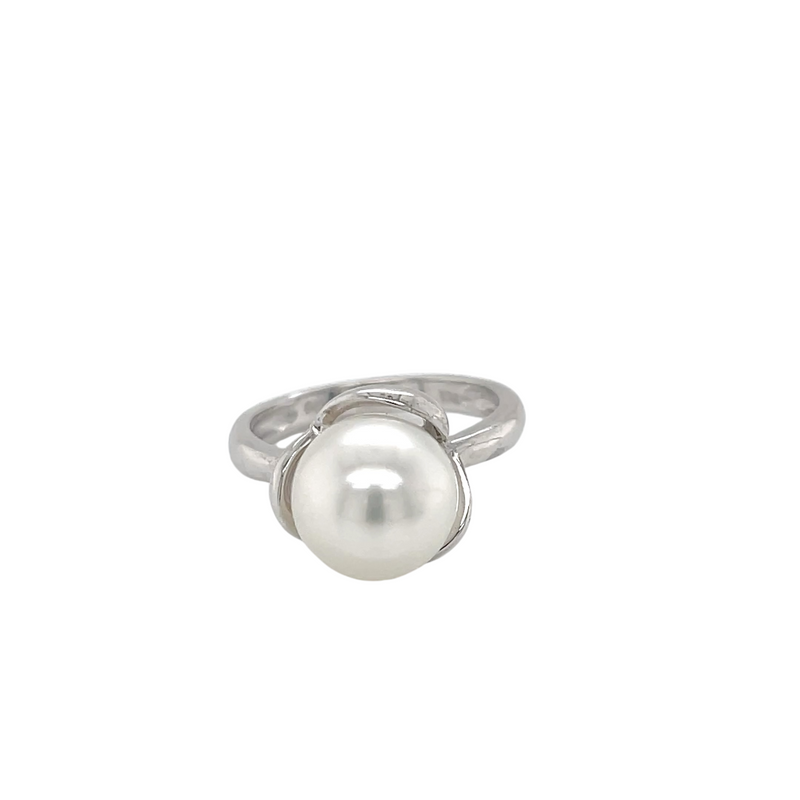 9ct White Gold Australian south sea Pearl Ring