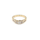 9ct Yellow Gold Diamond Ring