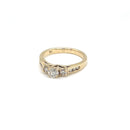 9ct Yellow Gold Diamond Ring