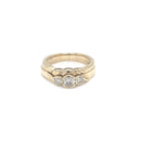 Set of 9ct Yellow Gold Diamond Ring
