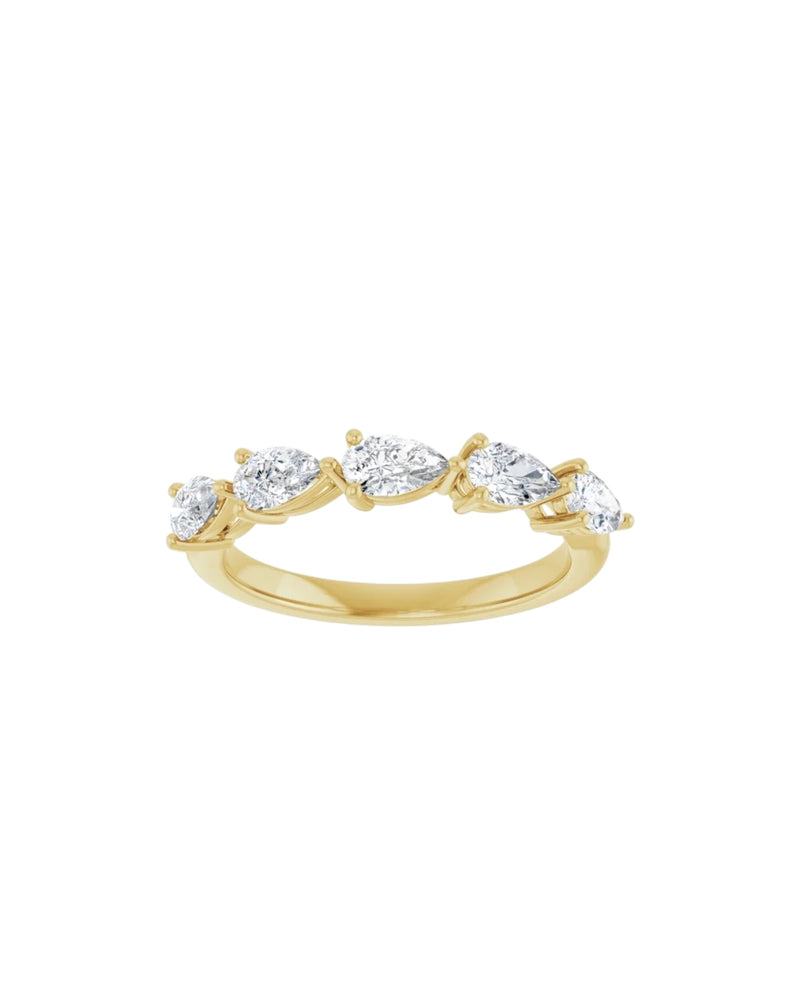 18ct YG Lady Diamond Ring