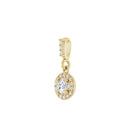 14ct Yellow Gold Diamond Pendant