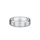 9ct White Gold Diamond Men Wedding Ring