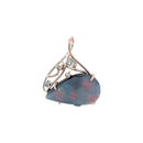 Platinum & 18ct RG Australia Opal Pendant