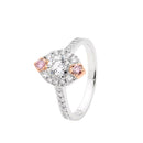18ct WG & YG Diamond Ring
