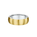 9ct Two Tone Men Wedding Ring