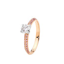 18ct RG & WG Diamond Ring