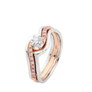 18ct WG & YG Two Tone Diamond Ring