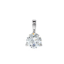 14ct White Gold Lab Diamond Pendant