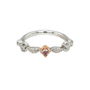18ct WG & RG Diamond Ring