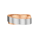 9ct - 2Tone Men Wedding Ring