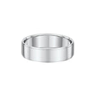 9ct White Gold Men Wedding Ring