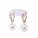 18ct Yellow Gold Pearl & Diamond Earrings