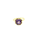 9ct Yellow Gold Amethyst Ring