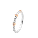 Platinum & 18ct Rose Gold Diamond Ring