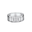 9ct White Gold Men Wedding Ring