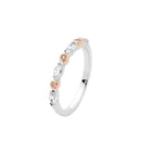 18ct WG & RG Diamond Ring