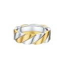 9ct 2Tone Men Wedding Ring