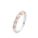 Platinum & RG Diamond Ring