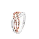 18ct WG & YG Diamond Ring