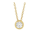 18ct Yellow Gold Lab Diamond Pendant