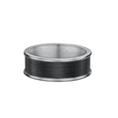 Titanium & Carbon Fibre Men Wedding Ring