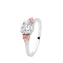 18ct WG & RG Diamond Ring