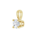 18ct Yellow Gold Lab Diamond Pendant
