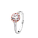 18ct WG & RG Diamond Ring