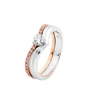 18ct WG & YG Diamond Ring