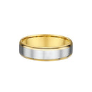 9ct Two Tone Men Wedding Ring