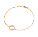 18ct Rose Gold Diamond Bracelet