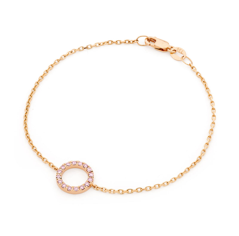 18ct Rose Gold Diamond Bracelet