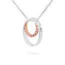 18CT WG & RG Pendant